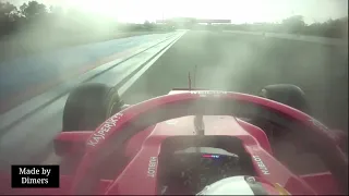 Sebastian Vettel's Germany 2018 crash Onboard