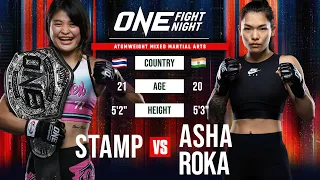 Stamp Fairtex vs. Asha Roka | Full Fight Replay