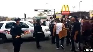 Albuquerque Police Clash With Protestors