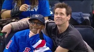 Spike Lee and Jim Carrey clown around at MSG