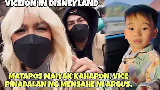 MATAPOS UMIYAK, MEME VICE PINADALAN NG MENSAHE NI ARGUS, ION Napasayaw sa Disneyland