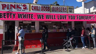 Pink's Hot Dogs giving proceeds from sales of 'Betty White Naked Hot Dog' to LA Zoo | ABC7