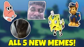 How to get ALL 5 NEW MEMES in Find The Memes [245] Mocking Spongebob Chase Baby Patrick Chipi Roblox