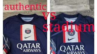 PSG 2022/2023 authentic DRI fit adv vs stadium jersey