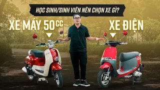 So sánh xe máy điện và xe ga 50cc: Sinh viên chọn xe nào là tốt nhất?