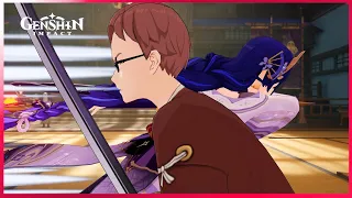 Genshin Impact Cutscene | Raiden Shogun (Ei) vs. Kujou Kamaji | Raiden Shogun Story Quest Act 1