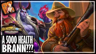 A 5000 HEALTH BRANN??? - Hearthstone Battlegrounds