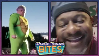 NINJA TURTLE STAGE JUMPS INTO THE CROWD | Double Toasted Bites