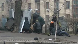 работа снайперов на майдане, февраль 2014 год/the work of snipers on the Maidan, February 2014