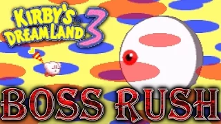 Kirby's Dream Land 3 - All Bosses (No Damage)