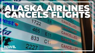 Alaska Airlines cancels all flights in and out of Portland Friday morning due to ice storm