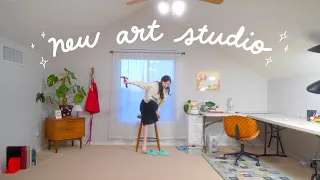 Moving Into My DREAM ART STUDIO! 💖 (it's my favorite one yet eek)