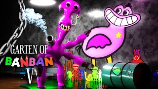 Garten of Banban 5 - ALL NEW BOSSES + SECRET ENDING (Gameplay #19)