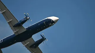 МАКС 2021. Ил 114 300 Региональный пассажирский самолет демонстрационный полет. 4к видео.