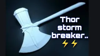 DIY craft - how to make thor storm breaker using chart.. ⚡