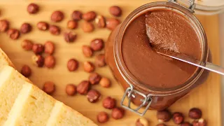 Homemade Nutella | Chocolate Hazelnut Spread Recipe | Without Palm Oil | 4 INGREDIENTS