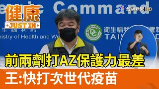 前兩劑打AZ保護力最差  王必勝：快打次世代疫苗【健康資訊】