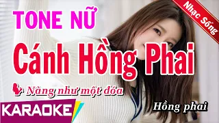 Cánh Hồng Phai | Karaoke EDM Remix | Beat (Nhạc Sống) | Tone Nữ | Bình Nguyên Media