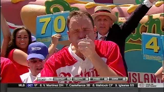 2017 Nathan's Hot Dog Eating Contest - Joey Chestnut Wins 10th Title!