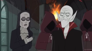 Rick And Morty Vampire Credit Scene Unbleeped