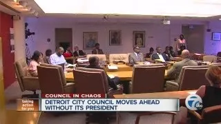 Detroit City Council moves ahead without its president