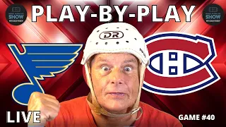 NHL GAME PLAY BY PLAY BLUES VS CANADIENS