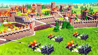 Unstoppable BALLISTA TOWERS vs Monster Siege - SUPER FORTRESS Defense in Becastled!