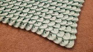 The Crocodile Stitch Shawl - Crochet Tutorial!