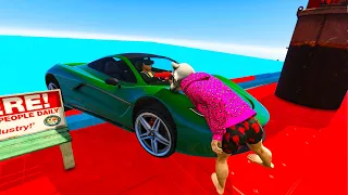 9-Player Cars VS Runners Minigame - GTA V Online Funny Moments | JeromeACE