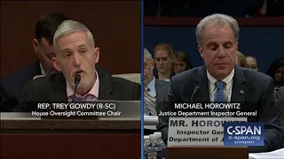 Rep. Trey Gowdy (R-SC) questions Justice Department Inspector General Michael Horowitz (C-SPAN)