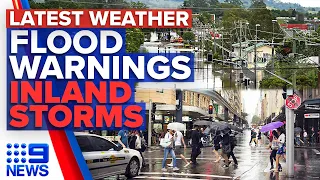 Flood risk as 'series of cold fronts' sweep across country bringing heavy rain | 9 News Australia