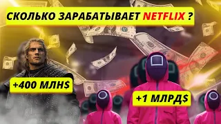 Сколько заработала ИГРА В КАЛЬМАРА и ВЕДЬМАК? История NETFLIX