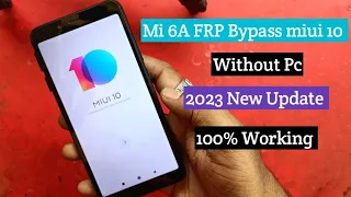 Mi 6A FRP Bypass miui 10 । Mi 6A FRP Bypass Without pc । youtube update Problem