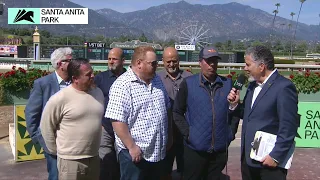 King of Gosford (GB) wins the John Shear Stakes on Sunday, April 7 at Santa Anita Park