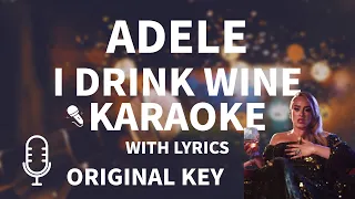 ADELE - I DRINK WINE KARAOKE VOCAL MINUS ONE