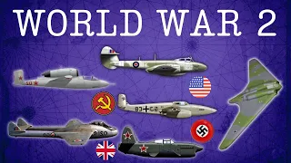 23 Fastest Jet Fighters in World War 2 - Speed Comparison