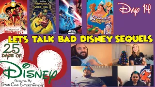 Top Worst Disney Sequels! Disney could have made better movies!| Day 14 25 Days of Disney 2020