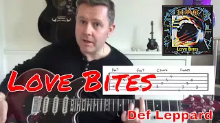 Easy Guitar Lesson - Love Bites - Def Leppard (Guitar Tab)