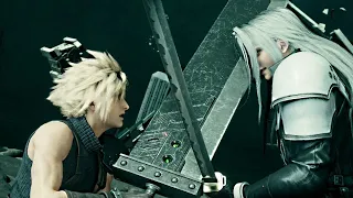 FINAL FANTASY VII Remake - Cloud vs Sephiroth + Cutscenes