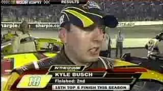 Kyle Busch on Carl Edwards Bristol 2008