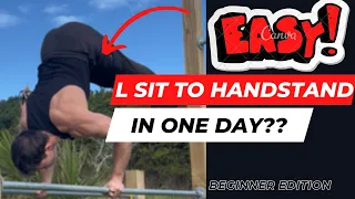 L-SIT TO HANDSTAND FAST!? | Comprehensive Guide for Beginners