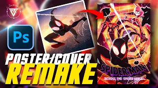 Spider-Man: Across the Spider-Verse • PHOTOSHOP POSTER DESIGN • lo-fi time-lapse