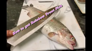 How to clean and gut a Rainbow trout fish | step by step|
