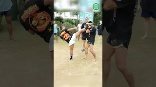 Muay Thai Tricks - Setting up Hard Hitting Head Kicks with Saenchai