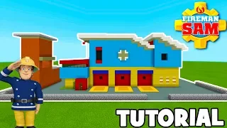 Minecraft Tutorial: How To Make Fireman Sams Firehouse "Fireman Sam"