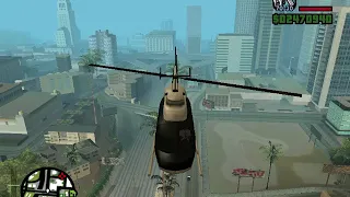 GTA  San Andreas Как я угнал полицейский вертлёт