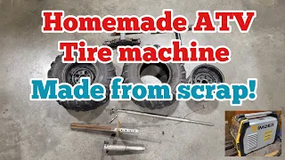 Homemade ATV Tire machine. Made from scrap!