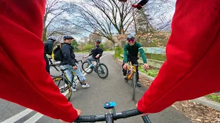 FIXED GEAR | POV ride LOOP around BROOKLYN with SLOWBOYZ