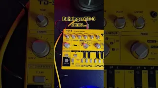 behringer TD-3 demo... #shorts #behringer