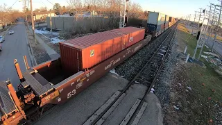 CSX 866 - Containers - Intermodal Freight - Plymouth - Michigan